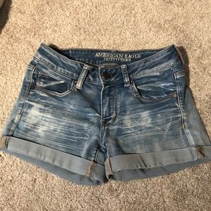 American Eagle Midi Jean Shorts
